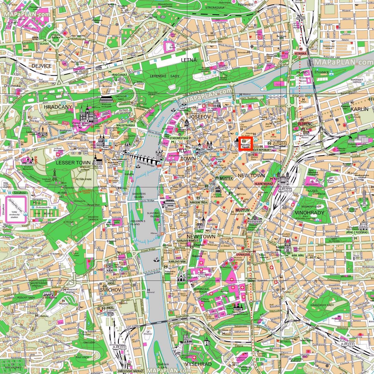 mapa náměstí republiky praha
