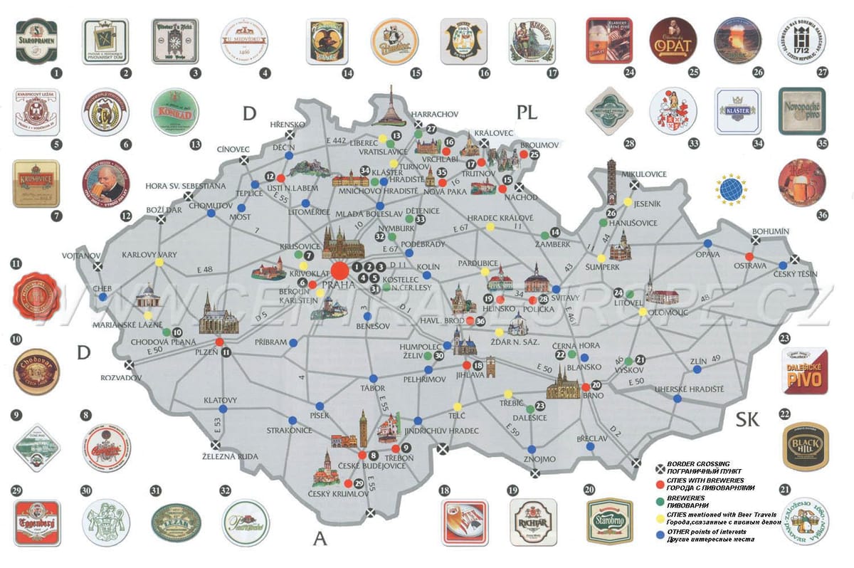 pivní mapa prahy