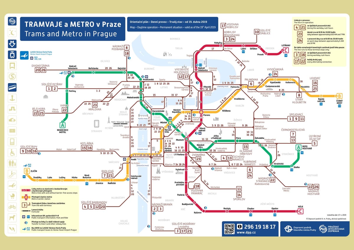 praha, nádraží, mapa