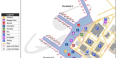 Mapa letiště václava havla