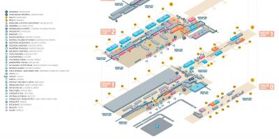 Mapa letiště praha, terminál 2