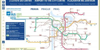 Mapa prahy mapa metro letiště
