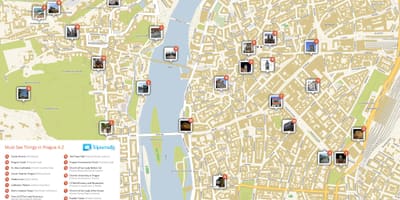 Praga turistická mapa